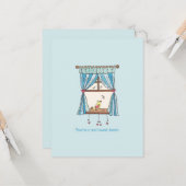 Twee Hart Vogels Valentijnskaart Kaart (Voorkant / Achterkant in situ)