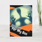 Twee harten Alien Halloween voor mijn schat Kaart (Voorkant)