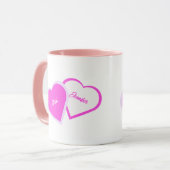 Twee harten als een combo-Mok Mok (Voorkant links)