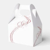 Twee harten als één huwelijksgunstdoos bedankdoosjes (Achterkant)