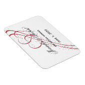 Twee harten als één opslaan van de datum magneet (Rechterzijde)