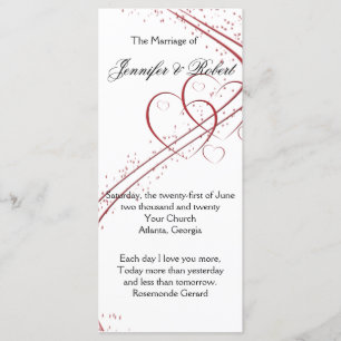 Twee harten als één programma programmakaart