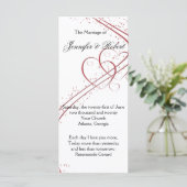 Twee harten als één programma programmakaart (Staand voorkant)