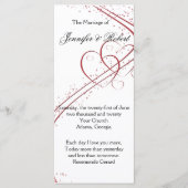 Twee harten als één programma programmakaart (Voorkant)