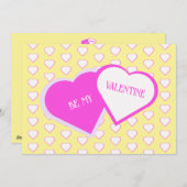 Twee harten als een Valentijnse vakantie Kaart (Voorkant / Achterkant)