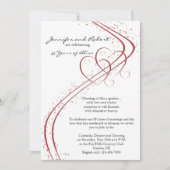 Twee harten als trouwjubileum kaart (Voorkant)