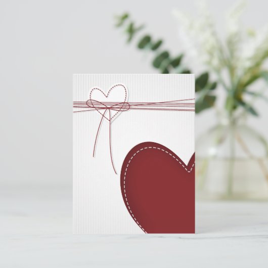 Twee Harten Briefkaart (Staand voorkant)