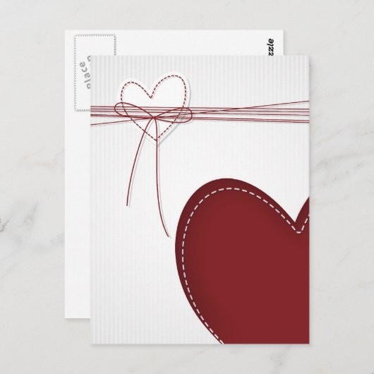 Twee Harten Briefkaart (Voorkant / Achterkant)