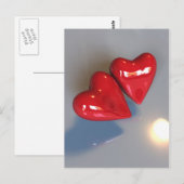 Twee harten Briefkaart (Voorkant / Achterkant)