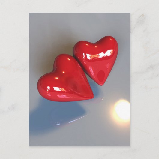 Twee harten Briefkaart (Voorkant)