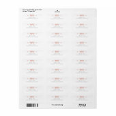 Twee harten bruiloft etiket (Full Sheet)