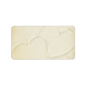 Twee harten bruiloft etiket (Voorkant)