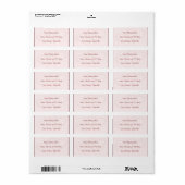 Twee harten bruiloft etiket (Full Sheet)