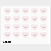 Twee harten bruiloft hart sticker (Vel)