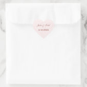 Twee harten bruiloft hart sticker (Tas)