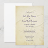 Twee harten bruiloft kaart (Voorkant / Achterkant)