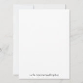 Twee harten-bruiloft kaart (Achterkant)