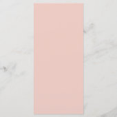 Twee harten bruiloft menu (Achterkant)
