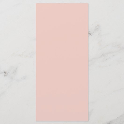 Twee harten bruiloft menu (Achterkant)
