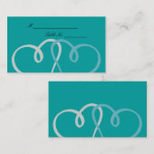 Twee harten bruiloft Plaatskaarten Plaatskaartje (Voorkant / Achterkant)