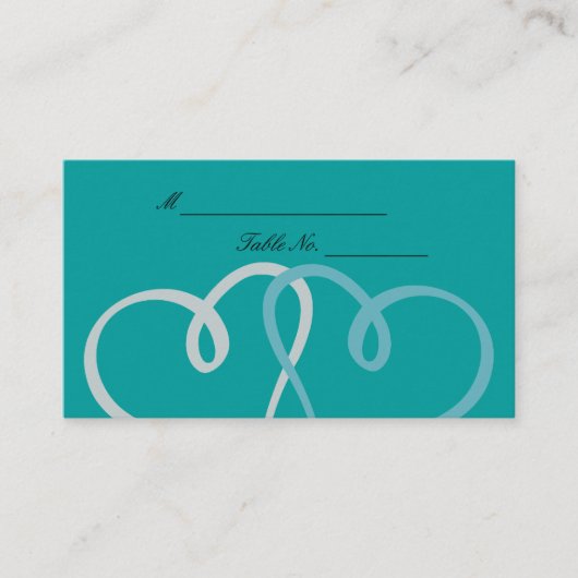 Twee harten bruiloft Plaatskaarten Plaatskaartje (Voorkant)