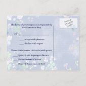 Twee harten: bruiloft RSVP Briefkaarten (Achterkant)