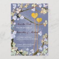 Twee harten bruiloft sparen de Uitnodigingen van d