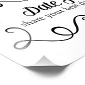 Twee harten Datum Ja Buffet Weddenschap Foto afdru Foto Afdruk (Hoek)