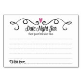 Twee Harten Datum Jar Ideeën Trouwkaarten Kaart (Voorkant)