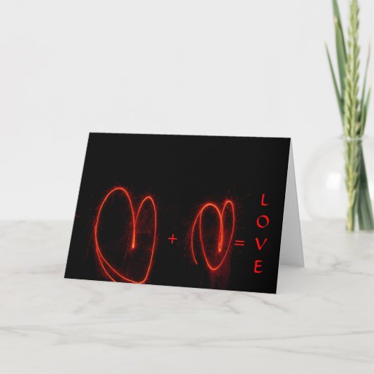 Twee Harten = de Kaart van de Liefde (Voorkant)
