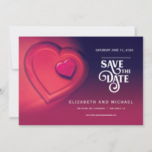 Twee harten die als één kloppen (versie 1) save the date