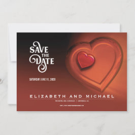 Twee harten die als één kloppen (versie 4) save the date