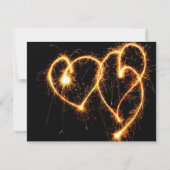 Twee harten die RSVP wedden Kaartje (Achterkant)