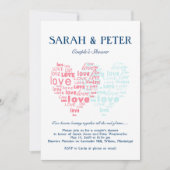 Twee harten die samen met elkaar worden geslagen/e kaart (Voorkant)