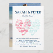 Twee harten die samen met elkaar worden geslagen/e kaart (Voorkant / Achterkant)