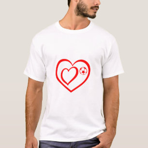 Twee harten doelen t-shirt