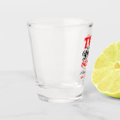 Twee harten een liefde bruiloft aandenken shot glas (Links)