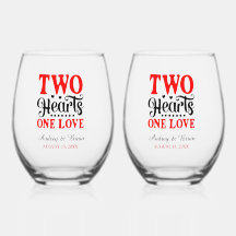 Twee harten een liefde bruiloft aandenken