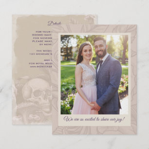 Twee harten één liefde, gotische trouwdetails foto