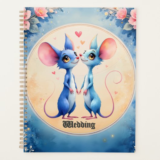Twee harten, één liefde – Trouwmuizen. Planner (Voorkant)