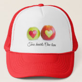 Twee harten Eén liefde Trucker Pet (Voorkant)