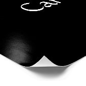 Twee harten één liefdesweddenschap-cadeau-Poster Perfect Poster (Hoek)