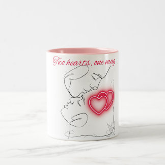 Twee harten één mok – Een slok liefde