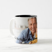 Twee harten een Mok Valentijns foto koffie Mok (Voorkant links)