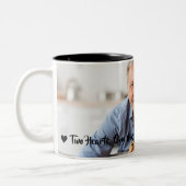 Twee harten een Mok Valentijns foto koffie Mok (Links)