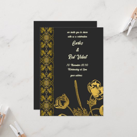 Twee harten, één reis kaart (Voorkant / Achterkant in situ)