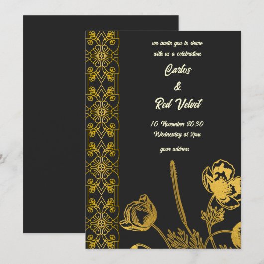 Twee harten, één reis kaart (Voorkant / Achterkant)