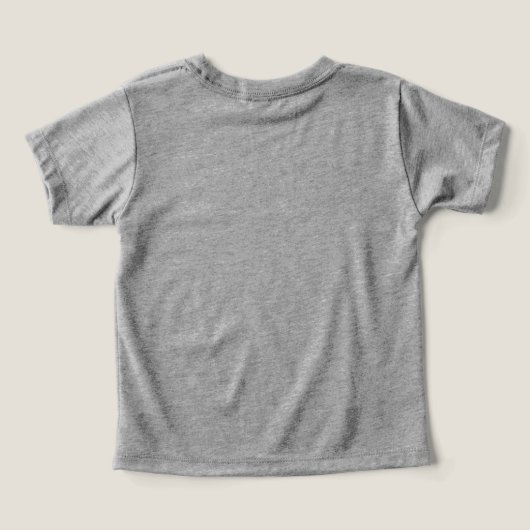 Twee + harten + één + tak + peuter + T-shirt (Design achterkant)