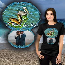 Twee harten, één vlucht 0329 Tri-Blend shirt