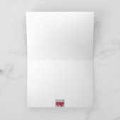 Twee Harten Één Wenskaart van de Liefde Kaart (Binnen)